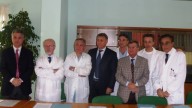 Giuseppe Colecchia, Achille Lococo, Claudio Caporale, Maurizio Rosati, Paolo Pompa: questo il team del polo pescarese di chirurgia oncologica