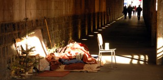 A messa con i senzatetto