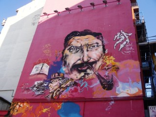 A rischio il murale di Flaiano