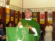 Padre Francesco Cordeschi, ideatore e anima della Tendopoli
