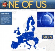 Il manifesto dell'iniziativa europea che raccolse 2 milioni di firme per la tutela degli embrioni