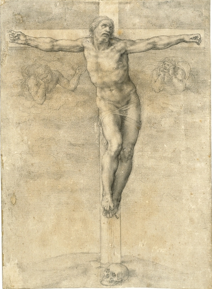 Michelangelo Buonarotti, Crocifisso con due angeli dolenti per Vittoria Colonna