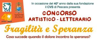 Un concorso artistico-letterario per i 40 anni del Cvs Pescara