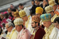 La comunità armena presente ieri nella Basilica di San Pietro