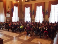 Il pubblico ha gremito la sala consiliare del Comune di Pescara