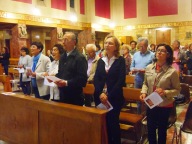 I fedeli presenti mercoledì sera nella chiesa dello Spirito Santo
