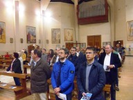 I fedeli intervenuti nella chiesa di San Giuseppe