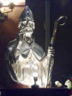 Il busto argenteo di San Cetteo che verrà collocato nella nicchia