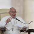 Papa Francesco durante l'udienza generale