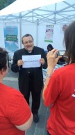 Mons. Tommaso Valentinetti, arcivescovo di Pescara-Penne, intervistato dalle operatrici Caritas