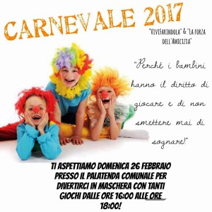 Farindola riparte dal sorriso dei suoi bambini a Carnevale