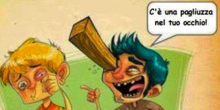 Umorismo, pagliuzze e travi