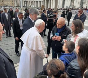 “L’incontro con Papa Francesco ha riempito i nostri cuori”